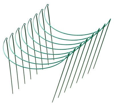 Garden Plant Support Hoop Bow System 45cm x 60cm (Pack of 8)