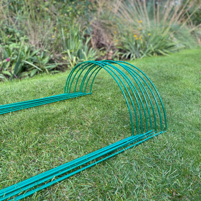 Garden Plant Support Metal Hoop Bow System 52cm x 90cm (Pack of 8)