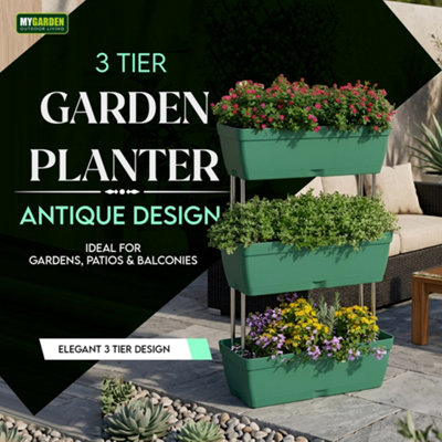 Garden Planter 3 Tier Raised Beds Vertical Planters Outdoor Free