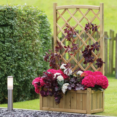 Garden Planter with Trellis Cambridge Planter