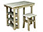 Garden potting table, multi purpose workbench (106cm + chair)