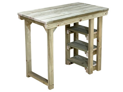 Garden bench table deals b&q