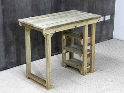 Garden potting table, multi purpose workbench (106cm)
