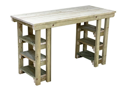 Garden potting table multi purpose workbench 150cm