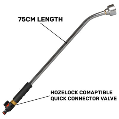 Garden professional watering lance,light aluminium+valve+connector ...