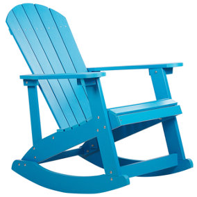 Garden Rocking Chair Blue ADIRONDACK