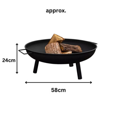 Garden Round Fire Pit Bowl 22'' - 3
