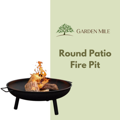 Garden Round Fire Pit Bowl 22'' - 4