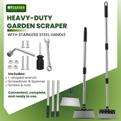 Garden Scraper Extendable up to 125cm Moss Scraper with Adjustable ...