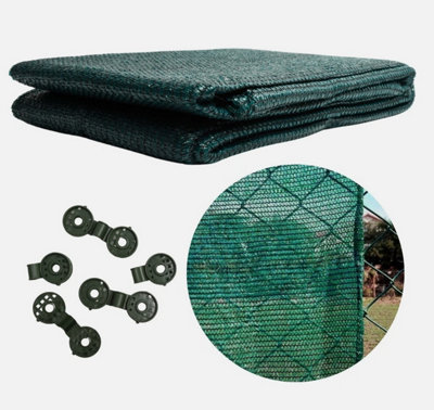 Garden Shade Net 55% 60gsm Fencing Privacy Screen Green optimal Clips ...