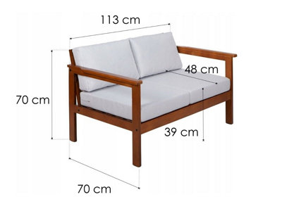 Wooden base shop sofa set