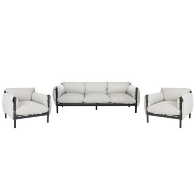 Garden Sofa Set 5 Seater ESPERIA Metal Grey