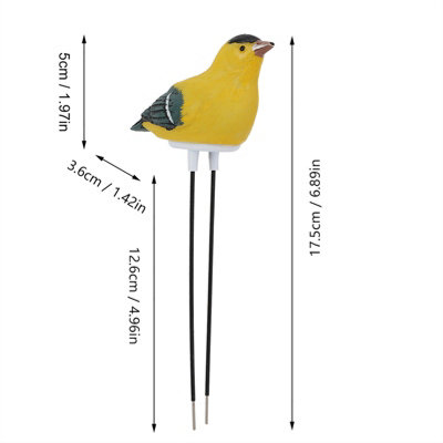 Garden Soil Moisture Sensor Meter Hygrometer with Battery Included(Yellow)
