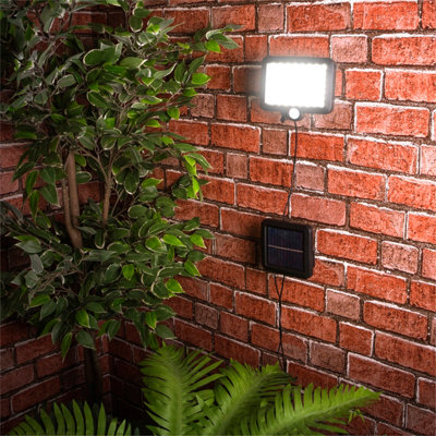 Garden Solar Powered Motion Sensor Wall Security Light 56 LEDs - Split Design