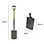 Garden Spade with solid forged carbon steel spade head with Steel Handle coated in PCV with Re enforced shaft (FREE DELIVERY)