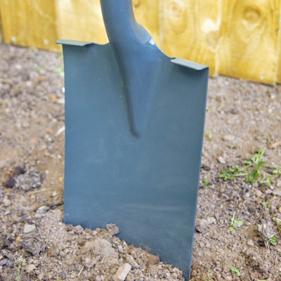Garden Spade with solid forged carbon steel spade head with Steel Handle coated in PCV with Re enforced shaft (FREE DELIVERY) - 6
