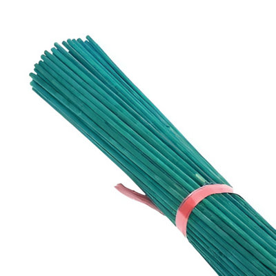Garden Split Canes Green 16 Inch Pack of 100 Plant Support Sticks ...
