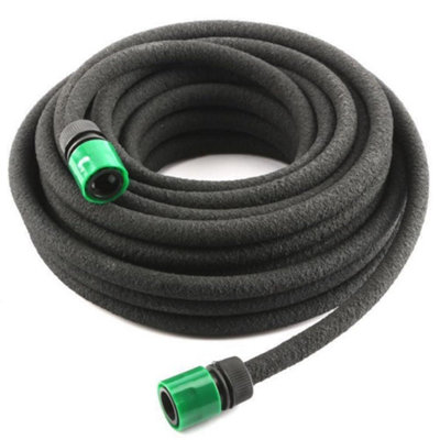 Garden Sprinkler Hose Pipes Irrigation System Garden Tools & Equipment Watering Drip Lawn Water Saving Black Rubber 15M