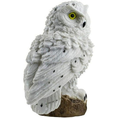 Garden Stakes Solar Owl, White Plastic Owl Solar Animal Lights, Outdoor Solar Garden Stake Light, Owl Path LED Light