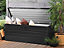 Garden Storage Box 165 x 70 cm Dark Grey CEBROSA