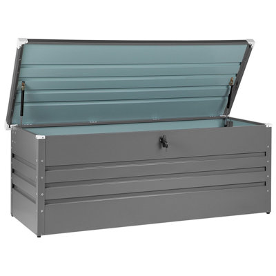 Garden Storage Box 165 x 70 cm Grey CEBROSA