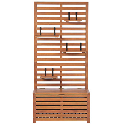 Garden Storage Cabinet Wood Light Wood MATINO