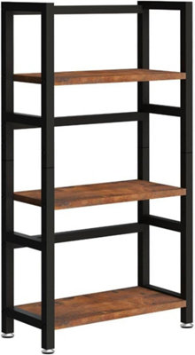 Garden Store Direct 3 Tier Rustic Wood Storage Shelves Multipurpose Storage Rack for Kitchen or Living Room