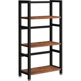 Garden Store Direct 3 Tier Rustic Wood Storage Shelves Multipurpose Storage Rack for Kitchen or Living Room