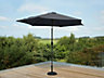 Garden Store Direct 3m Garden Parasol Sun Shade Umbrella Aluminium with Crank and Tilt Function - Black