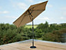Garden Store Direct 3m Garden Parasol Sun Shade Umbrella Aluminium with Crank and Tilt Function - Cappuccino