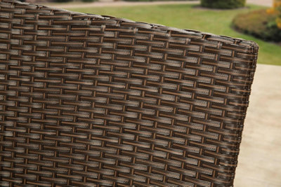 Garden Store Direct 4 Piece Lounge Set - Brown with Brown Cushions - 4