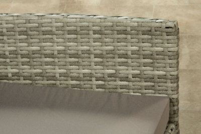 Garden Store Direct 4 Piece Lounge Set - Grey with Grey Cushions - 6