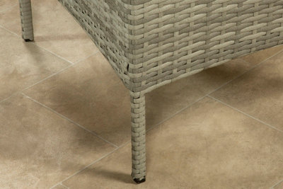 Garden Store Direct 4 Piece Lounge Set - Grey with Grey Cushions - 8