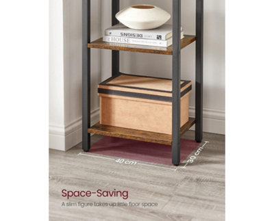Garden Store Direct 6 Tier Rustic Brown Bookcase - 5
