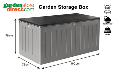Garden Store Direct 830L/220 Gallon MASSIVE Capacity Outdoor Garden Storage Box - 9