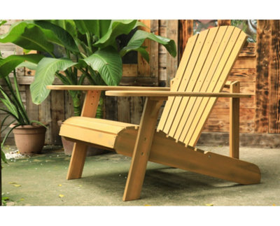 Garden Store Direct Acacia Adirondack Garden Chair, Oiled Finish