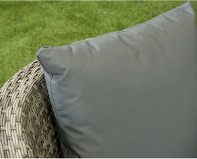 Garden Store Direct Bottle Bistro set Aluminium - Back cushions - Grey - 3