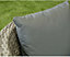 Garden Store Direct Bottle Bistro set Aluminium - Back cushions - Grey