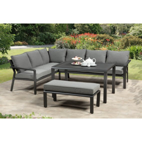 Garden Store Direct Calais Aluminium 8 Seat Corner Dining Set