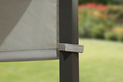 Garden Store Direct Cannes 3m x 3m Steel Gazebo with Moveable Canopy - 4