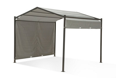 Garden Store Direct Cannes 3m x 3m Steel Gazebo with Moveable Canopy - 8