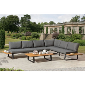 Garden Store Direct Cargo Aluminium L Shape Garden Furniture Lounge Set