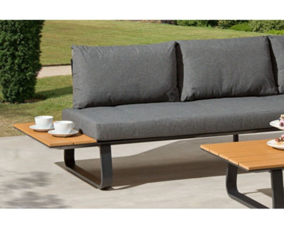 Garden Store Direct Cargo Aluminium L Shape Garden Furniture Lounge Set - 7