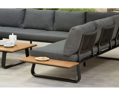 Garden Store Direct Cargo Aluminium L Shape Garden Furniture Lounge Set - 8