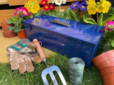 Buy Garden Store Direct Cathedral Tool Box Blue DIY at B&Q