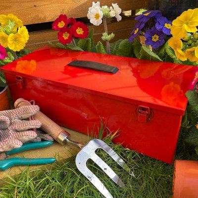 Garden Store Direct Cathedral Tool Box - Red