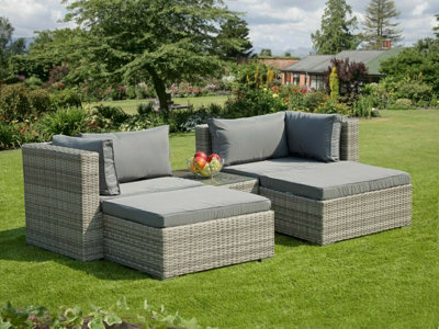 5pc rattan garden furniture set sale