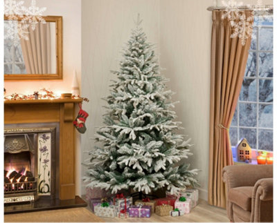 Garden Store Direct Lapland Fir Snow Flocked Artificial Christmas Tree 5ft