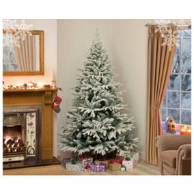 Garden Store Direct Lapland Fir Snow Flocked Artificial Christmas Tree 5ft