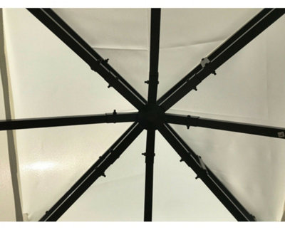 Garden Store Direct Malaga Gazebo Party Shelter 3m x 3m in Ecru - 4